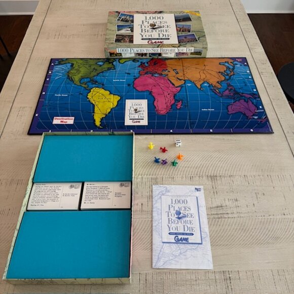 Vintage 2005 University Games 1000 Places to See Before You Die Game - Picture 2 of 11